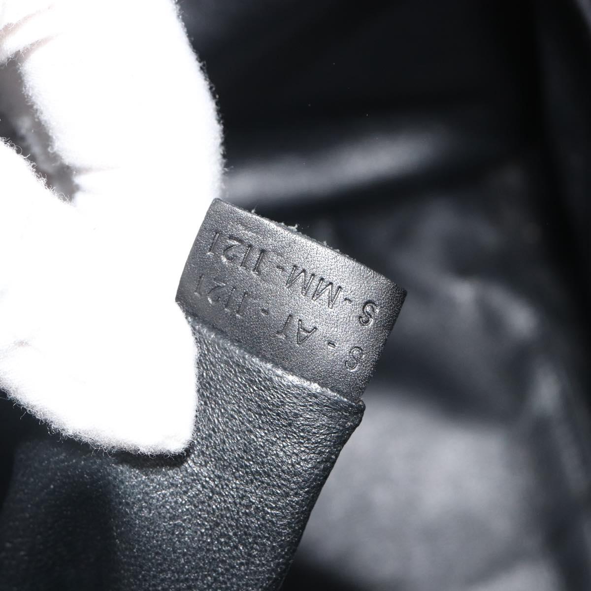 CELINE Luggage Hand Bag Canvas Black Gold Auth 191825V