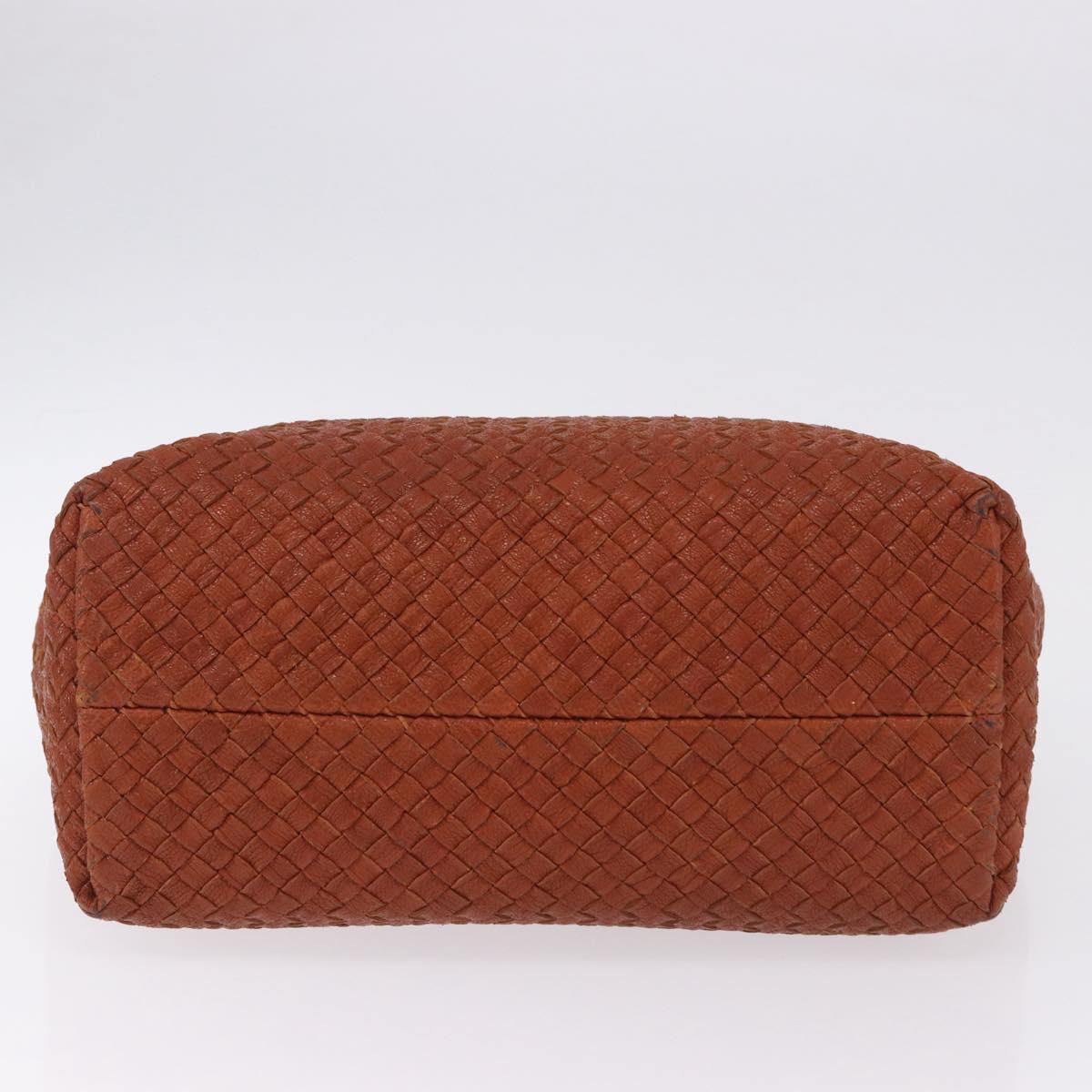 BOTTEGA VENETA INTRECCIATO Cabas PM Hand Bag Leather Brown 141498 Auth 191828V