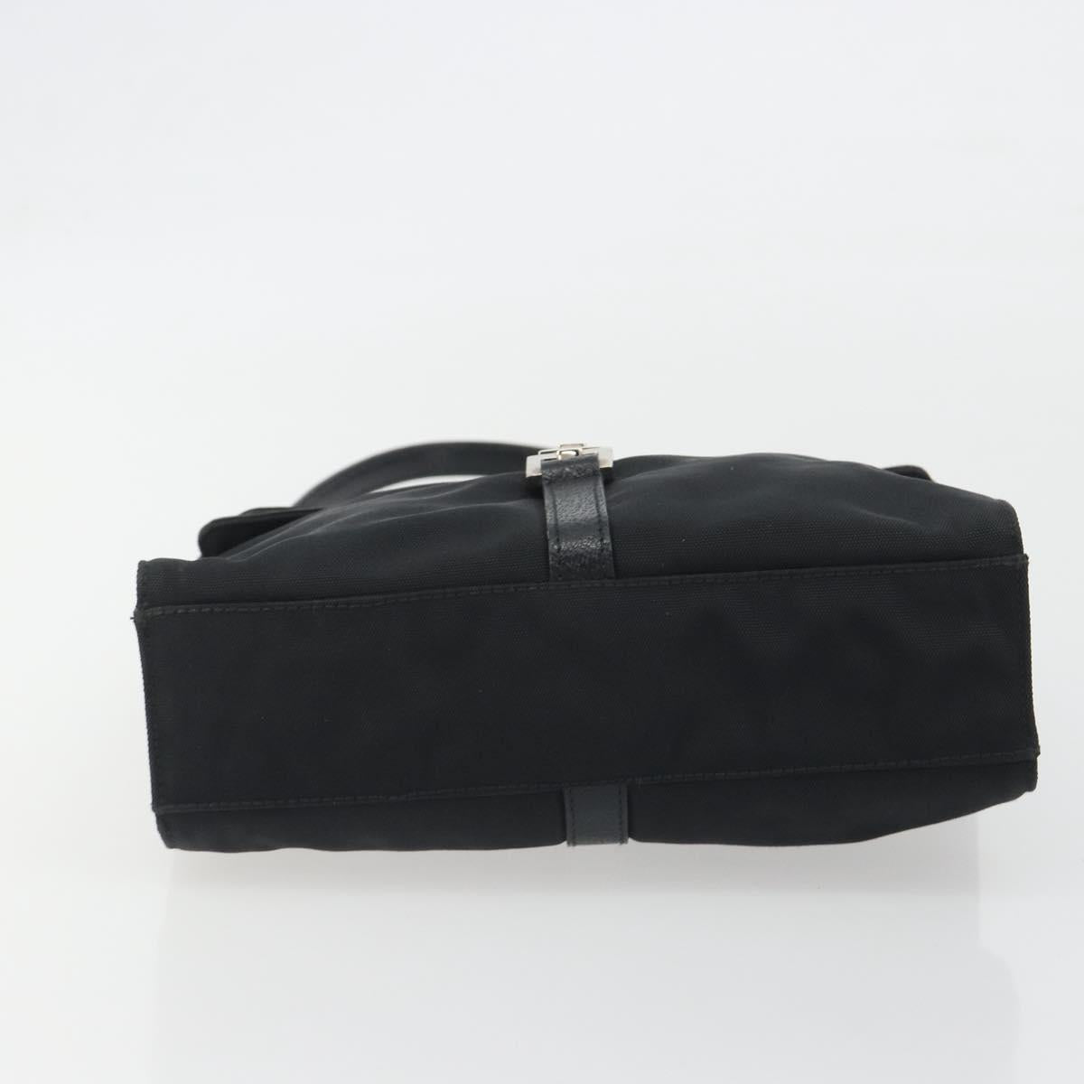 GUCCI Hand Bag Canvas Black Silver 001 3734 Auth 191829A