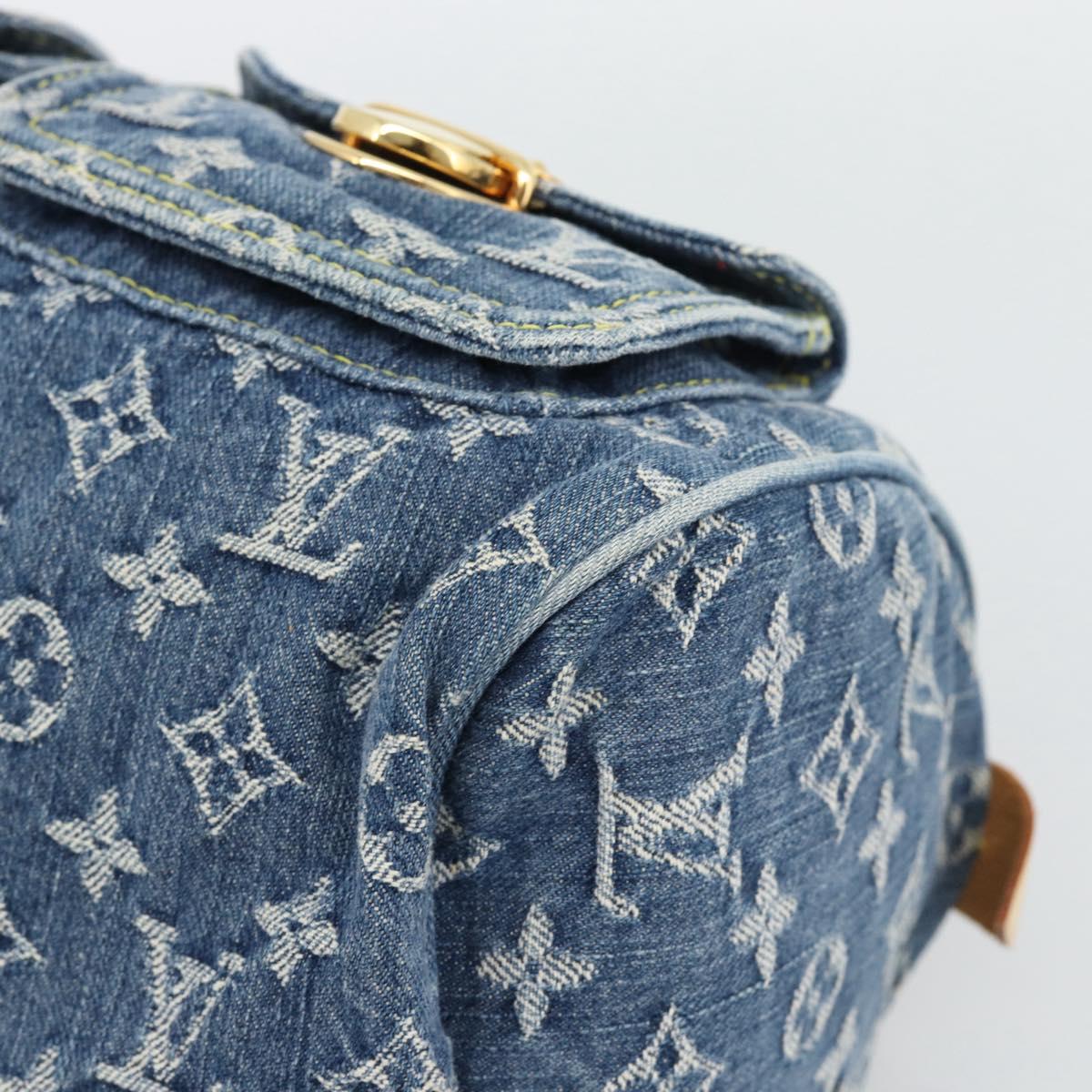 LOUIS VUITTON Monogram Denim Neo Speedy Hand Bag Blue M95019 LV Auth 191830V