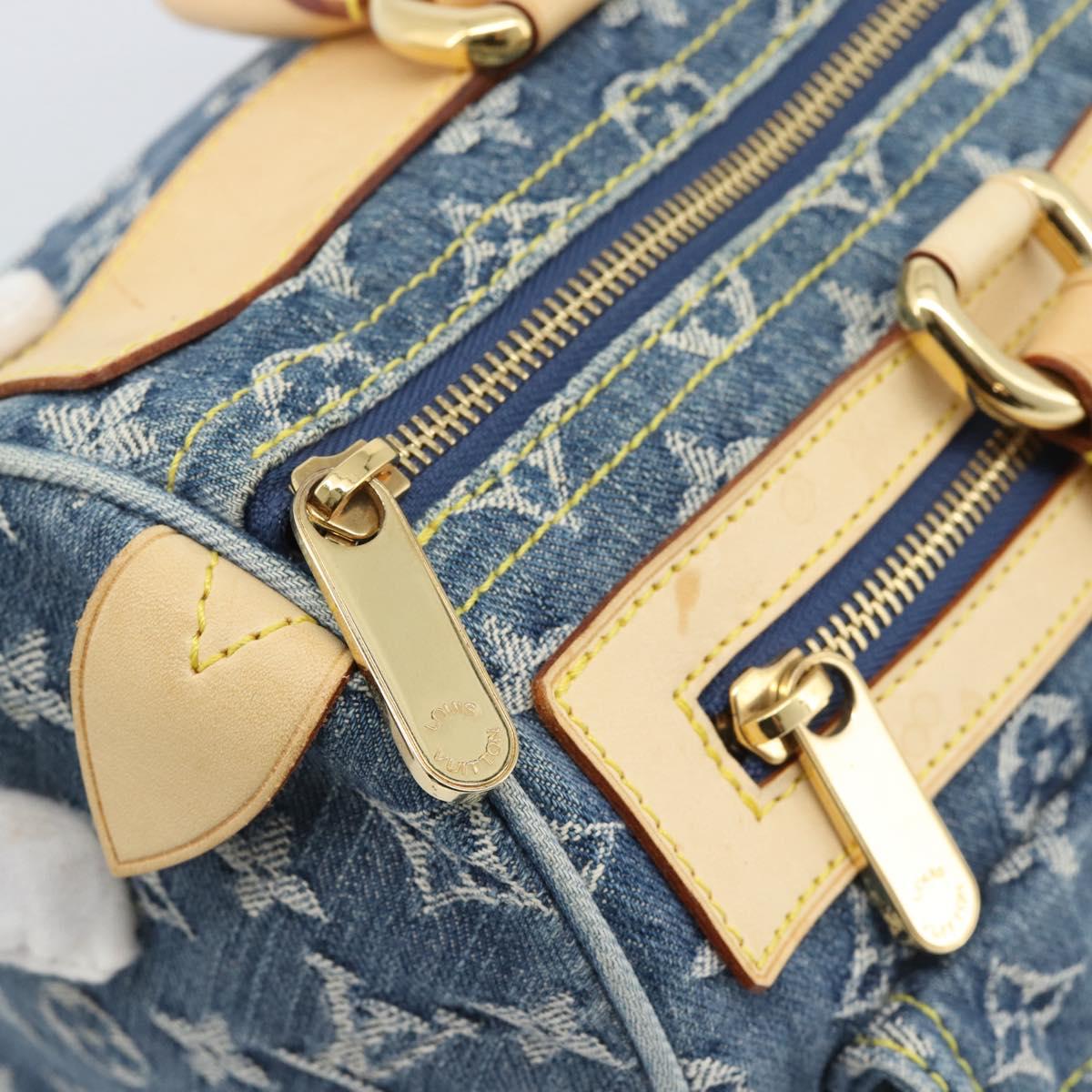 LOUIS VUITTON Monogram Denim Neo Speedy Hand Bag Blue M95019 LV Auth 191830V