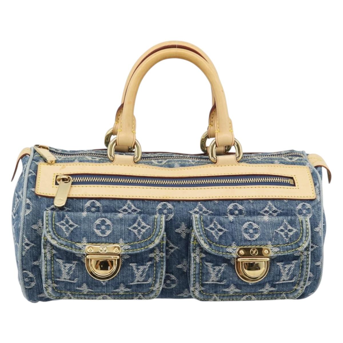 LOUIS VUITTON Monogram Denim Neo Speedy Hand Bag Blue M95019 LV Auth 191830V