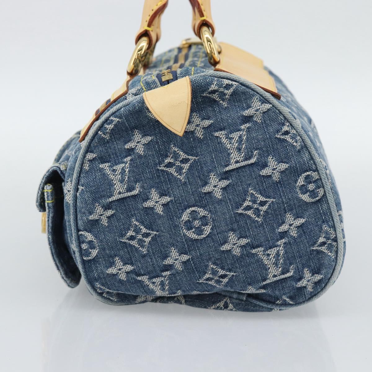 LOUIS VUITTON Monogram Denim Neo Speedy Hand Bag Blue M95019 LV Auth 191830V