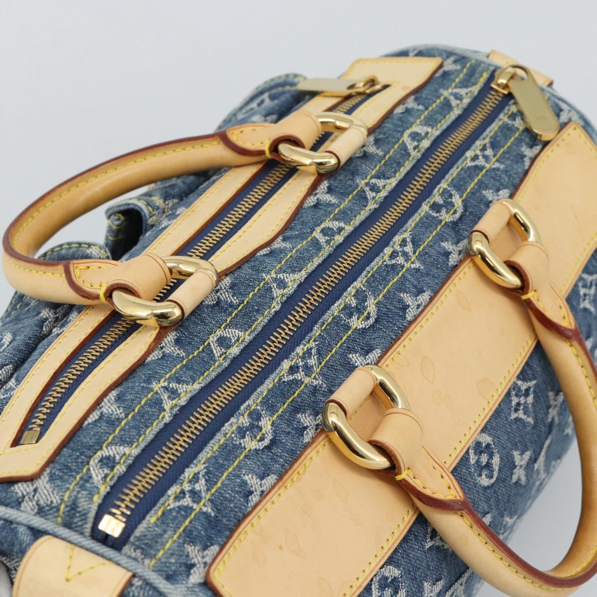 LOUIS VUITTON Monogram Denim Neo Speedy Hand Bag Blue M95019 LV Auth 191830V