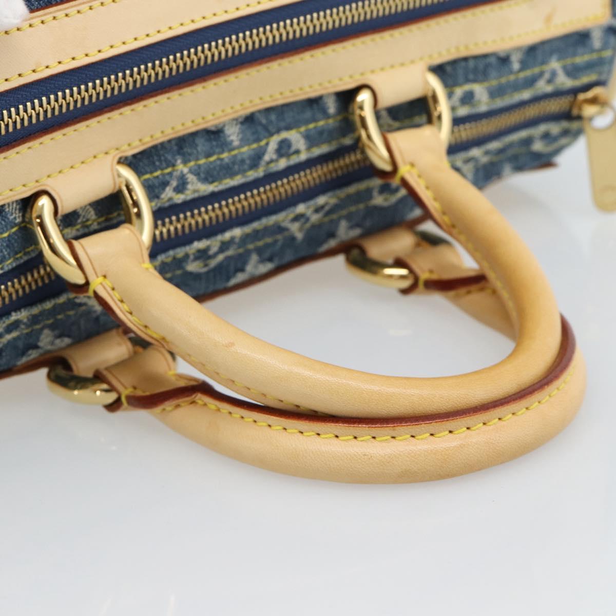 LOUIS VUITTON Monogram Denim Neo Speedy Hand Bag Blue M95019 LV Auth 191830V