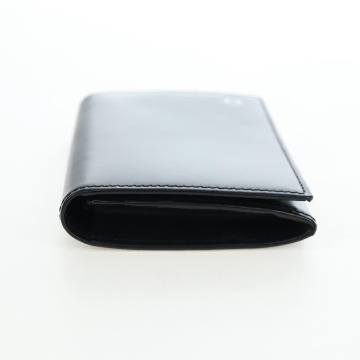 CARTIER Card Case Leather Black Auth 191854V