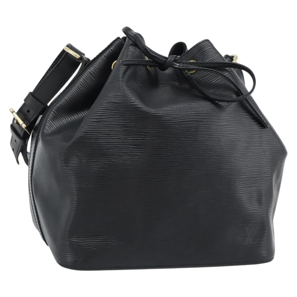 LOUIS VUITTON Epi Petit Noe Shoulder Bag Black M44102 LV Auth 191858V