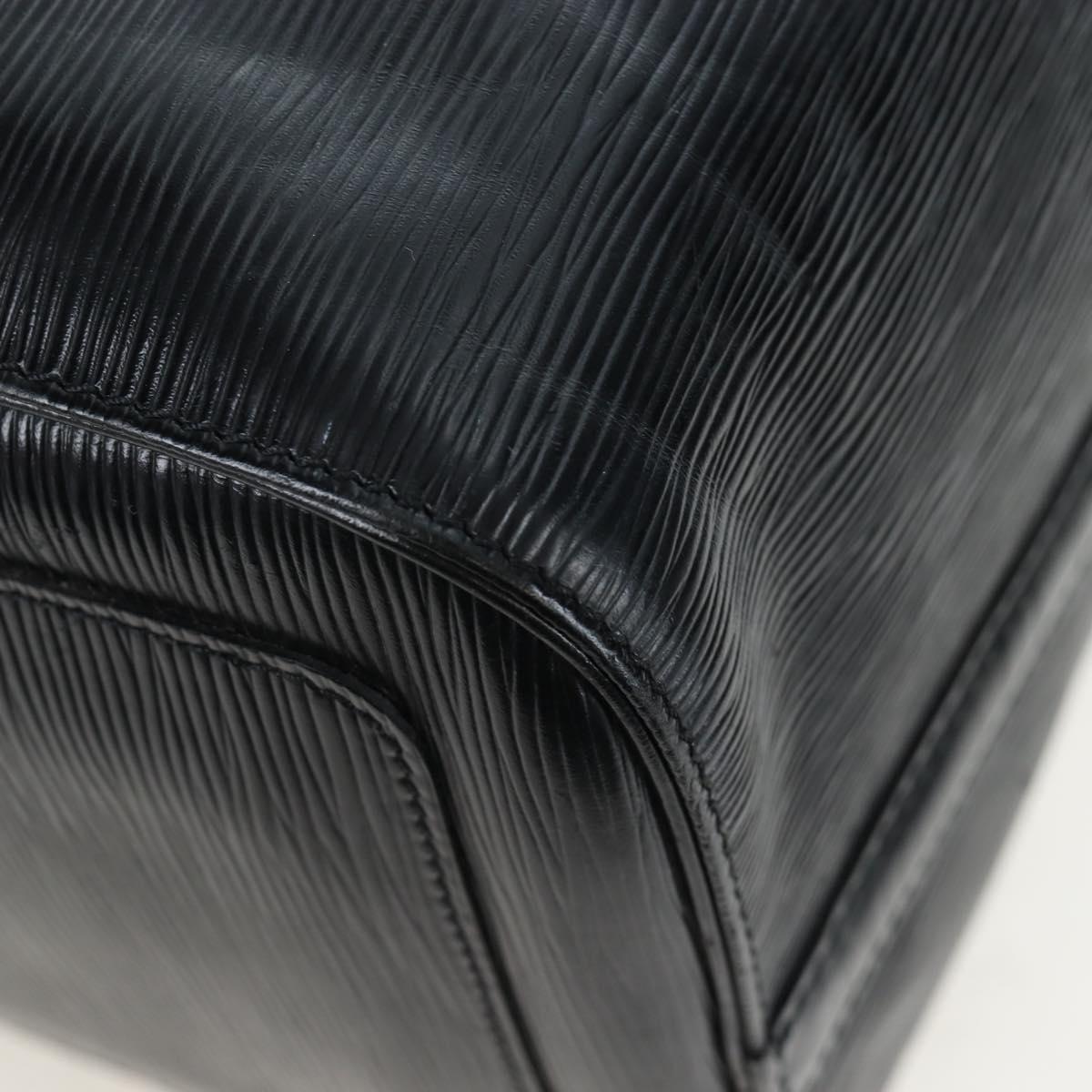 LOUIS VUITTON Epi Keepall 45 Boston Bag Black M42972 LV Auth 191863V