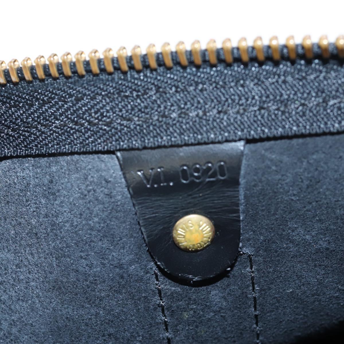 LOUIS VUITTON Epi Keepall 45 Boston Bag Black M42972 LV Auth 191863V