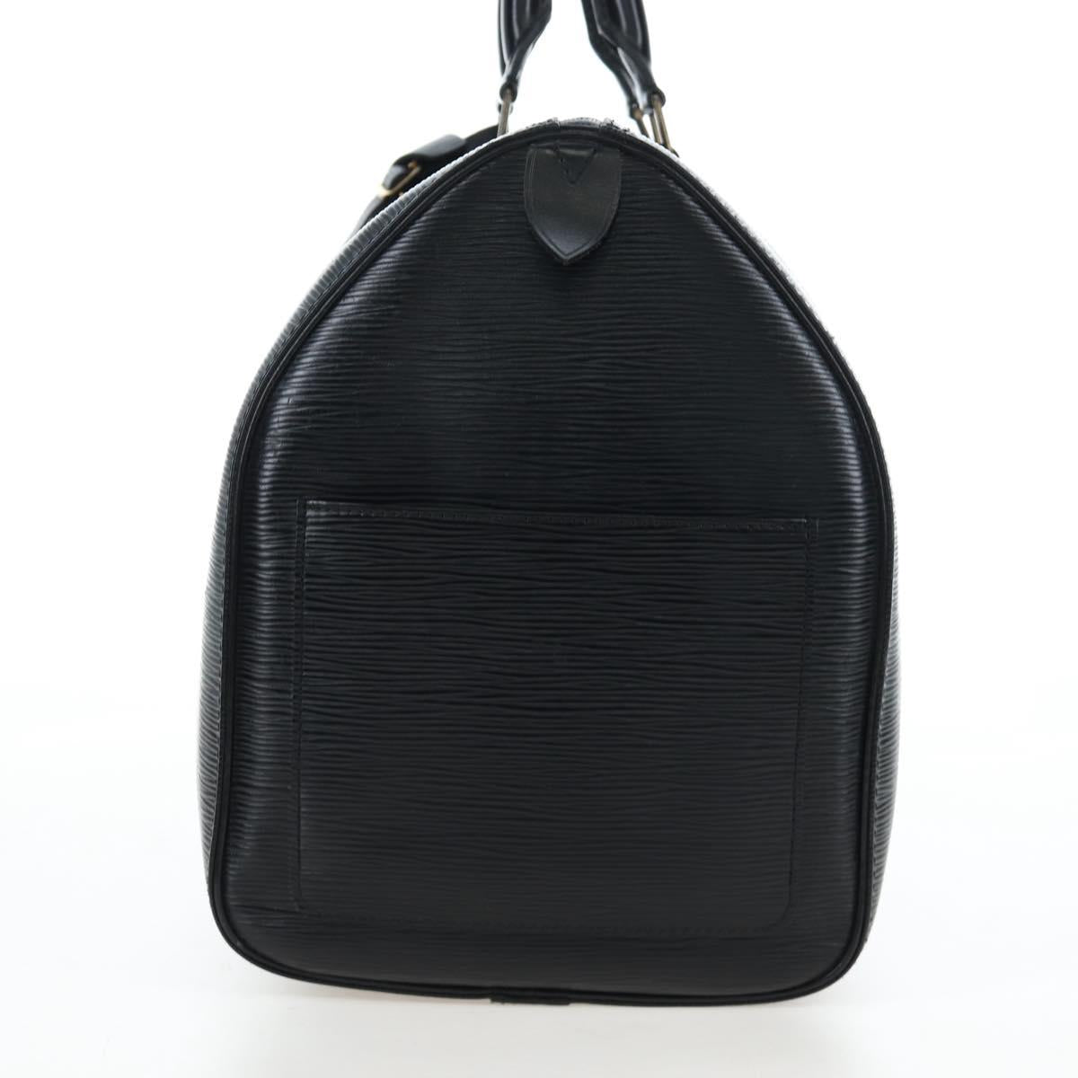 LOUIS VUITTON Epi Keepall 45 Boston Bag Black M42972 LV Auth 191863V