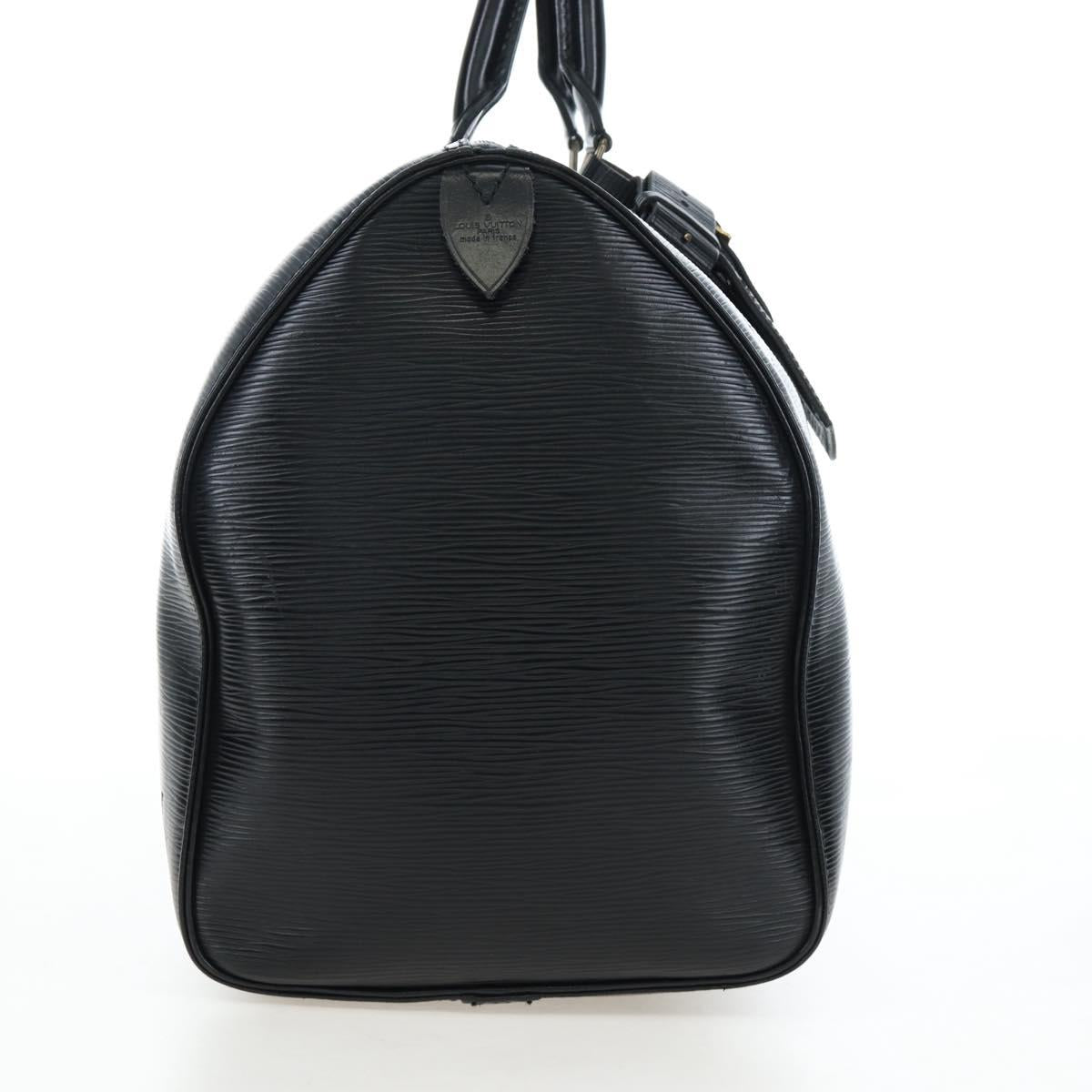 LOUIS VUITTON Epi Keepall 45 Boston Bag Black M42972 LV Auth 191863V