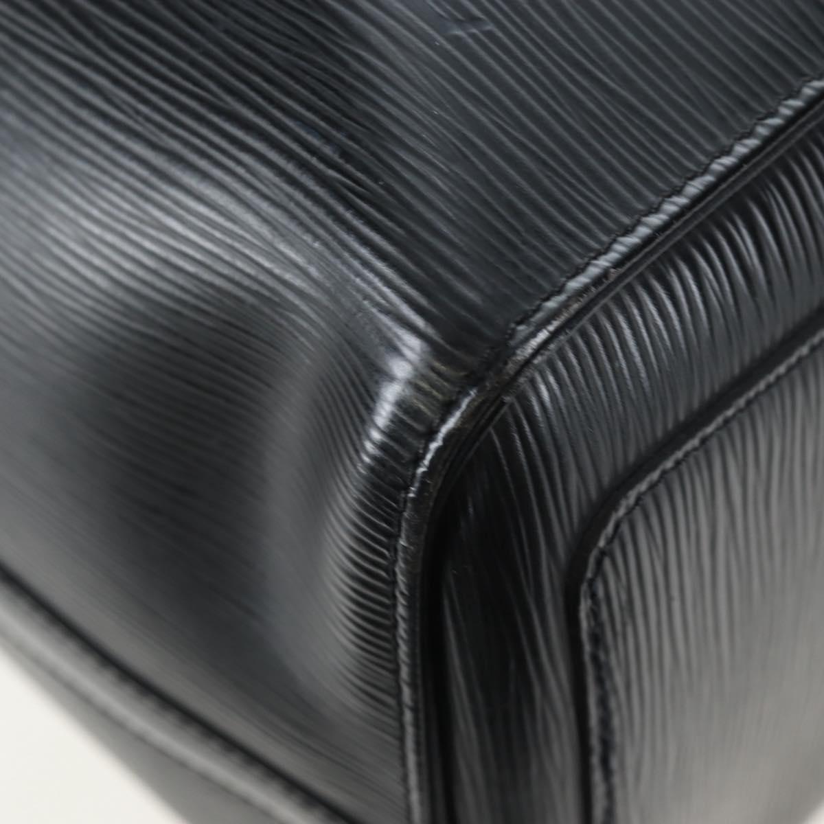 LOUIS VUITTON Epi Keepall 45 Boston Bag Black M42972 LV Auth 191864V