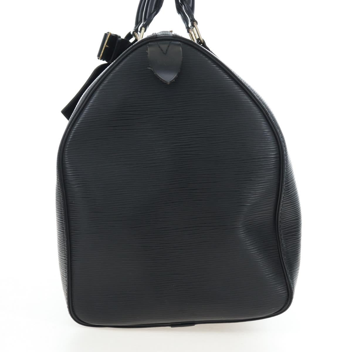 LOUIS VUITTON Epi Keepall 45 Boston Bag Black M42972 LV Auth 191864V
