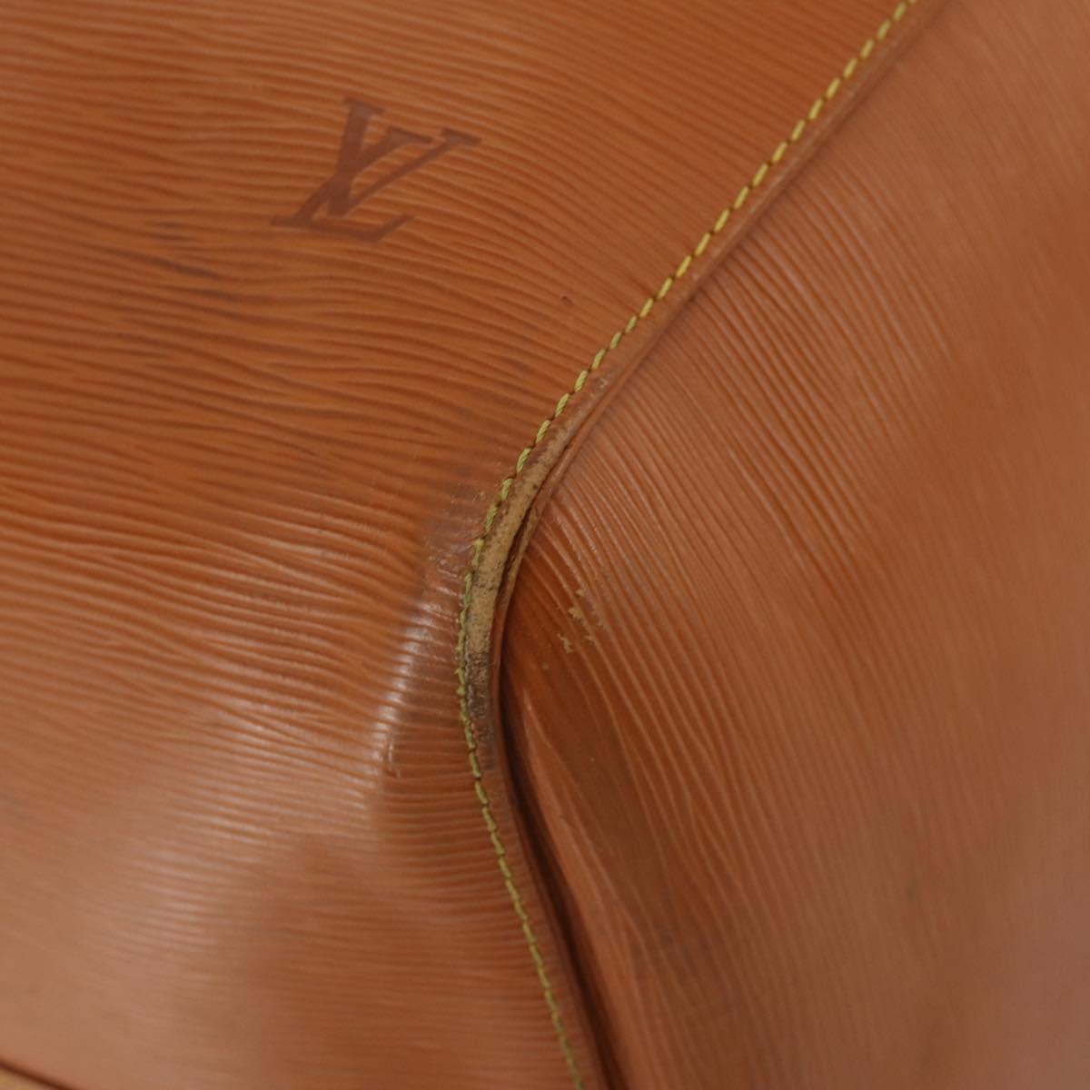 LOUIS VUITTON Epi Keepall 50 Boston Bag Brown M42968 LV Auth 191865A