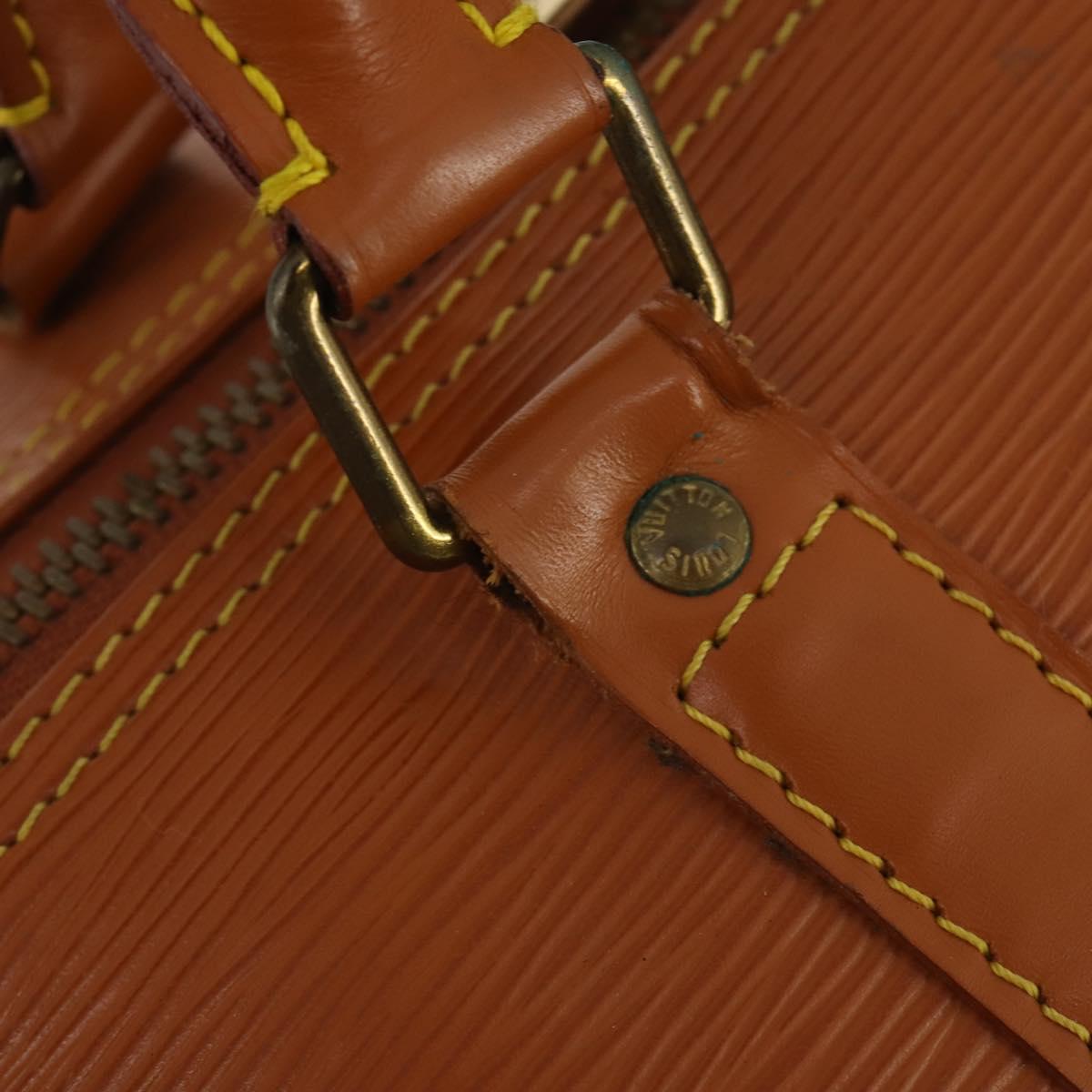 LOUIS VUITTON Epi Keepall 50 Boston Bag Brown M42968 LV Auth 191865A