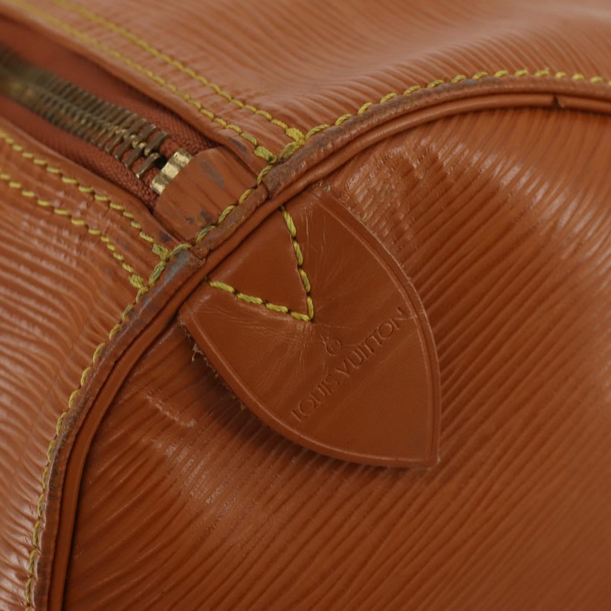 LOUIS VUITTON Epi Keepall 50 Boston Bag Brown M42968 LV Auth 191865A