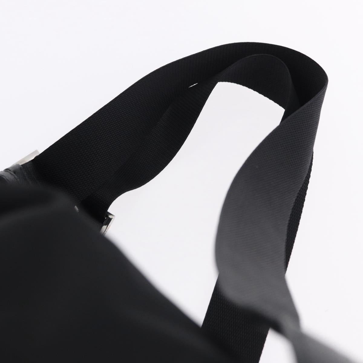 PRADA Backpack Nylon Black Silver Auth 191867M