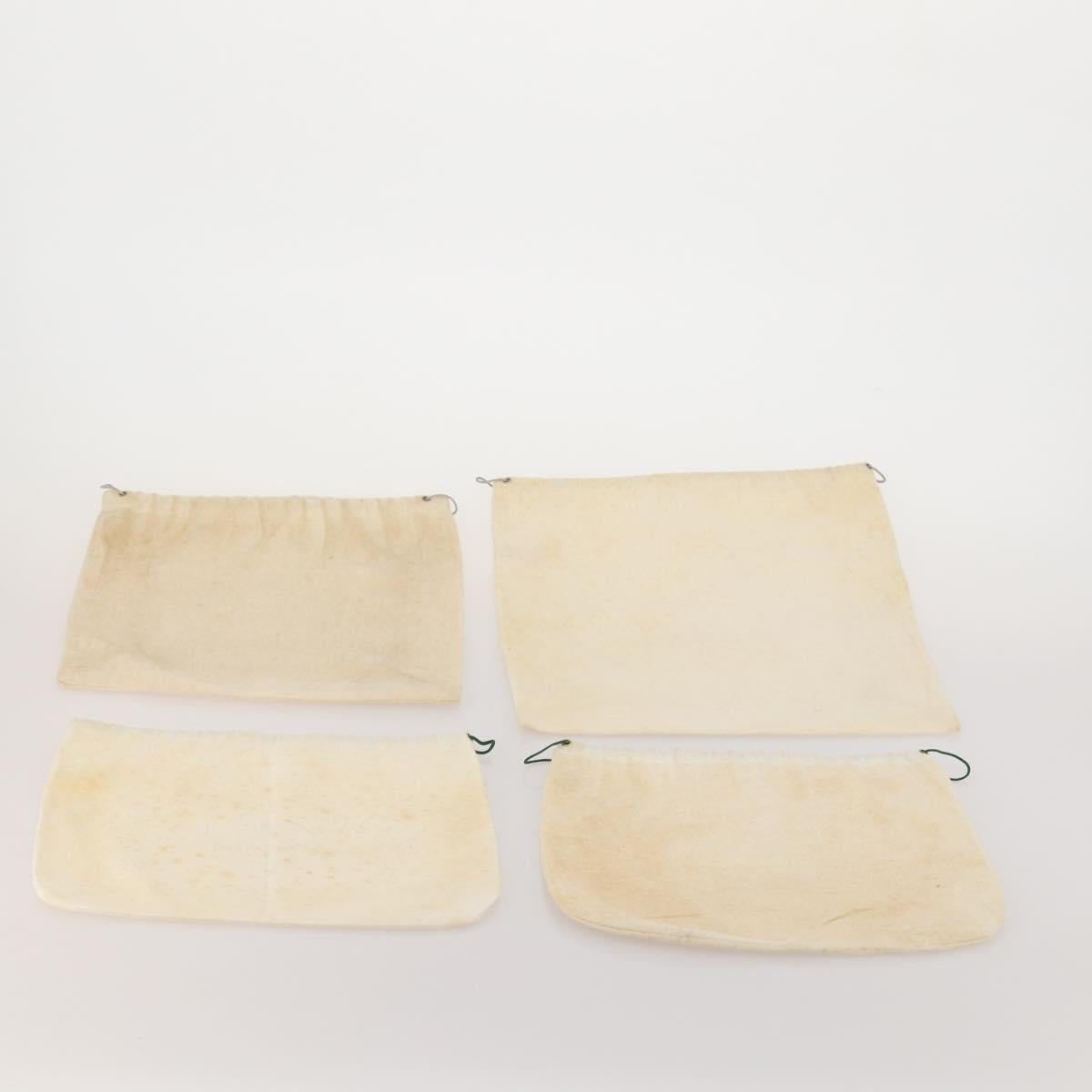 GUCCI Dust Bag cotton Set of 30 Beige Auth 191875