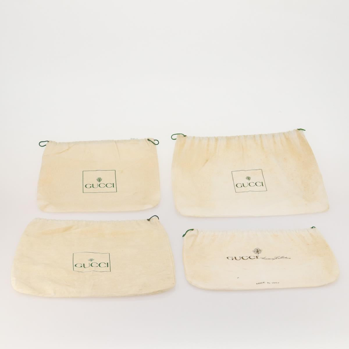 GUCCI Dust Bag cotton Set of 30 Beige Auth 191875