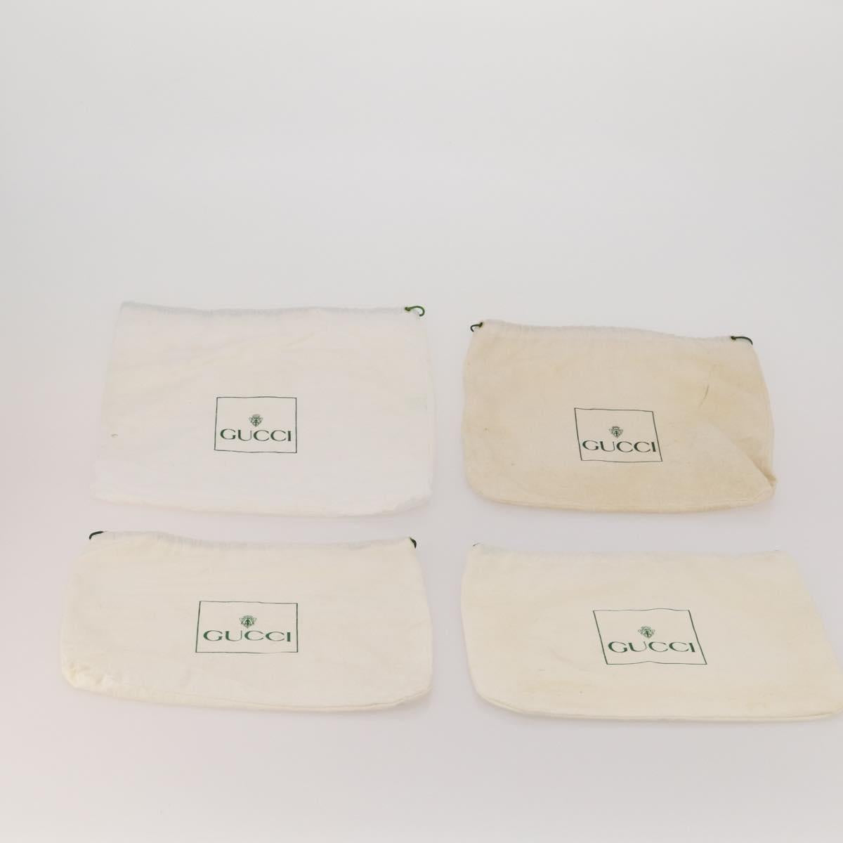 GUCCI Dust Bag Cotton Set of 20 White Auth 191876