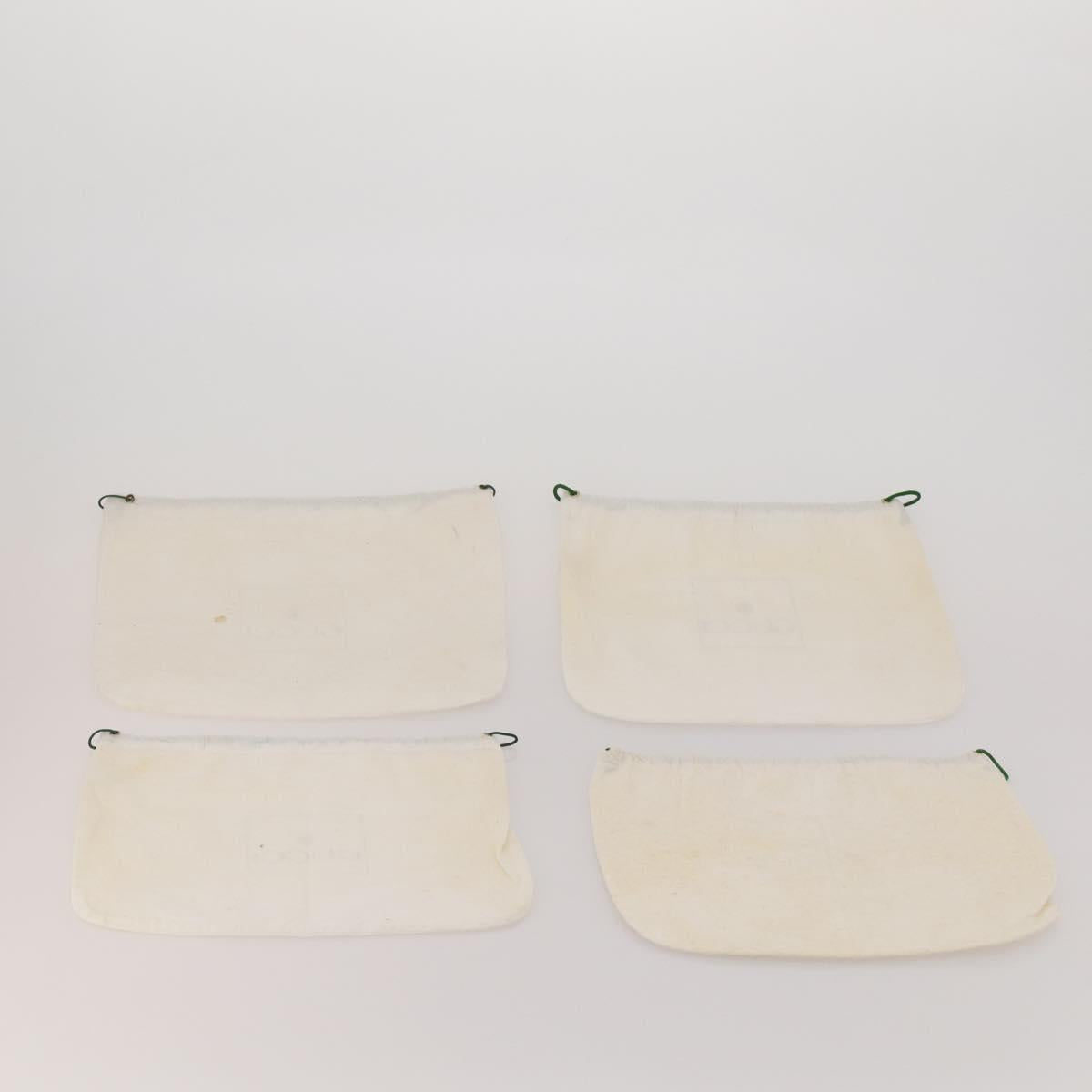 GUCCI Dust Bag Cotton Set of 20 White Auth 191876
