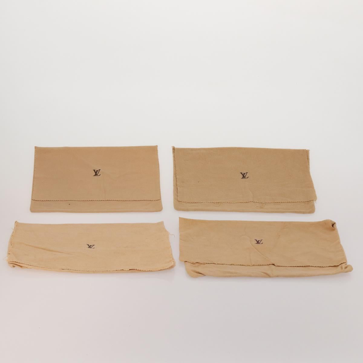 LOUIS VUITTON Dust Bag Cotton Set of 26 Beige LV Auth 191877