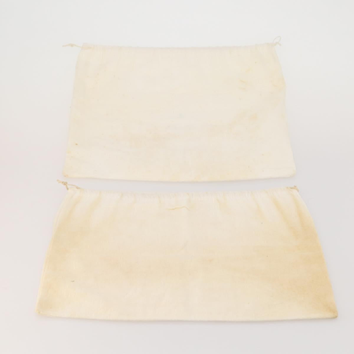 PRADA Dust Bag Cotton Set of 20 White Auth 191878