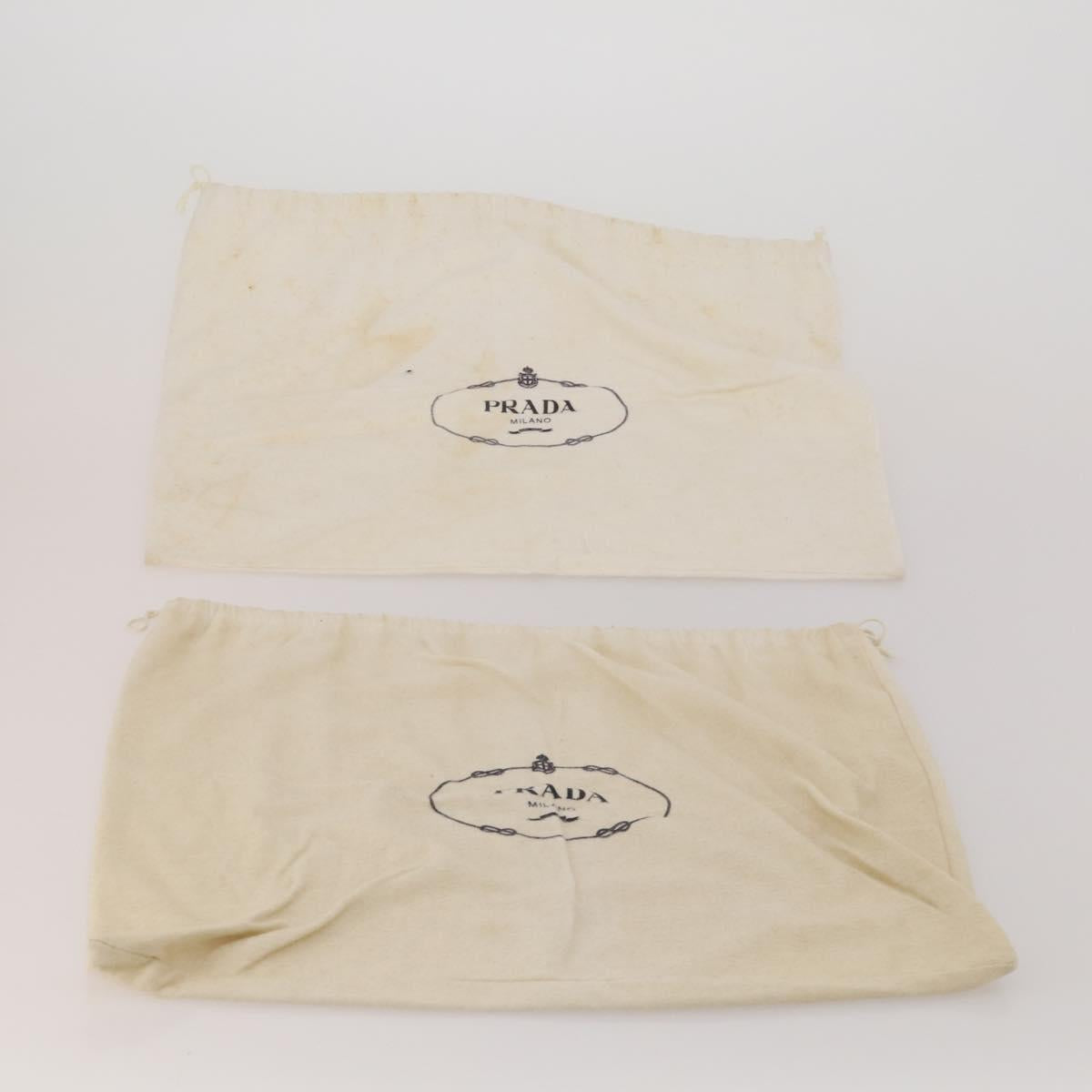 PRADA Dust Bag Cotton Set of 20 White Auth 191878