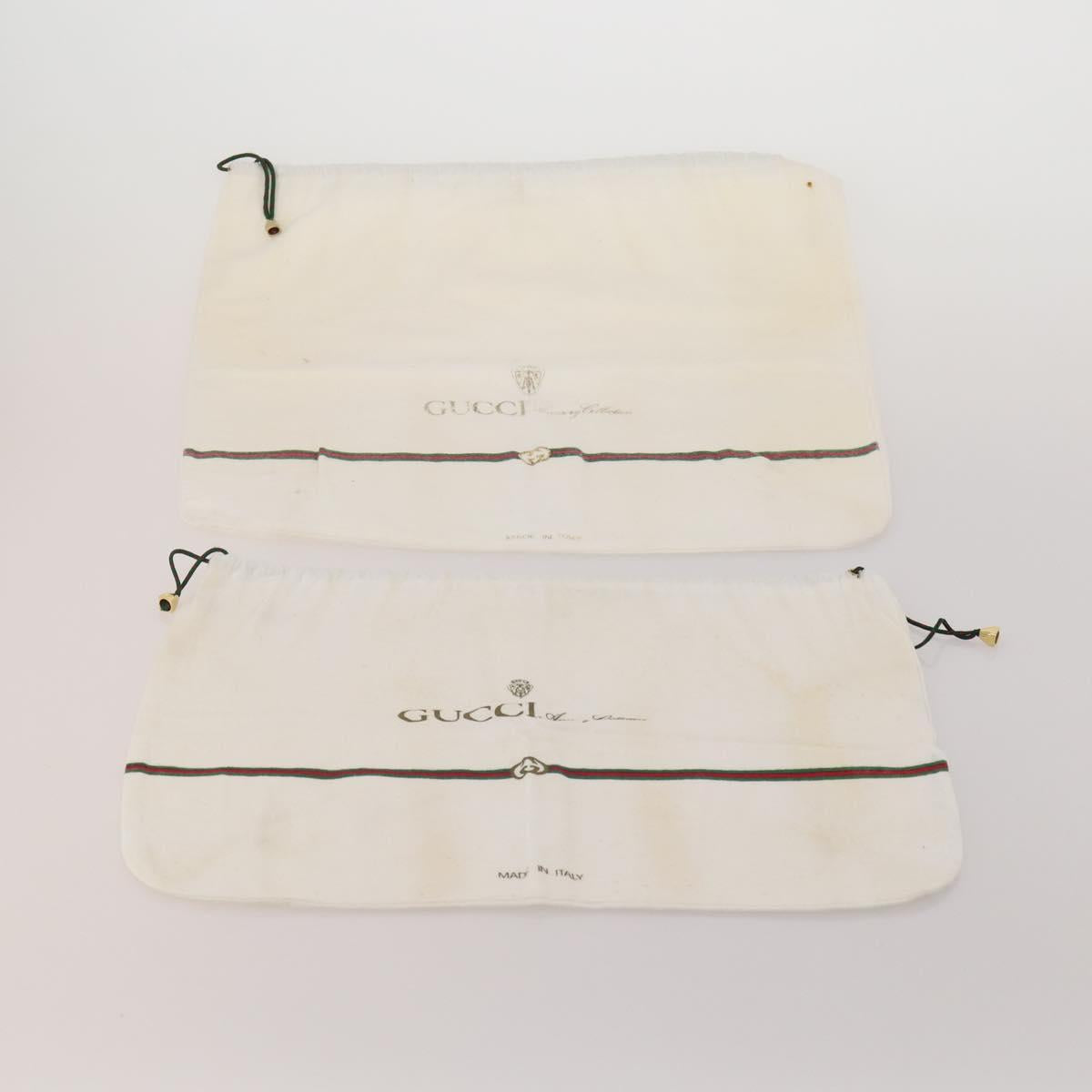 GUCCI Dust Bag Cotton Set of 20 White Auth 191879