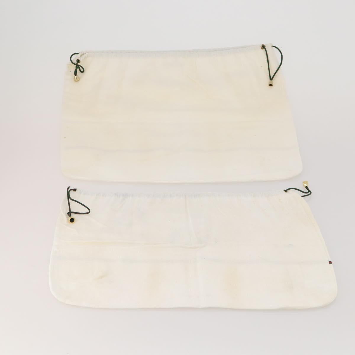 GUCCI Dust Bag Cotton Set of 20 White Auth 191879