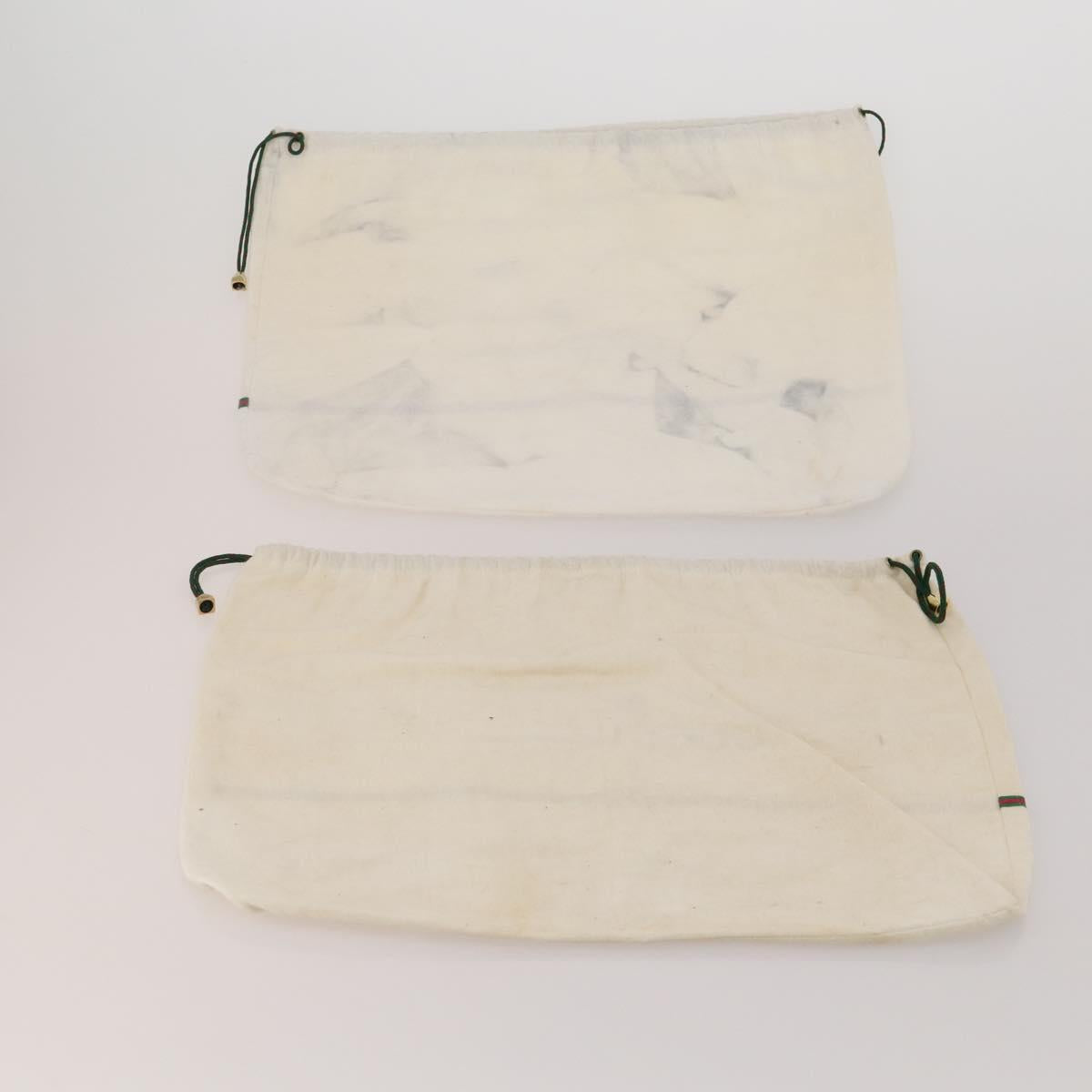 GUCCI Dust Bag Cotton Set of 20 White Auth 191879