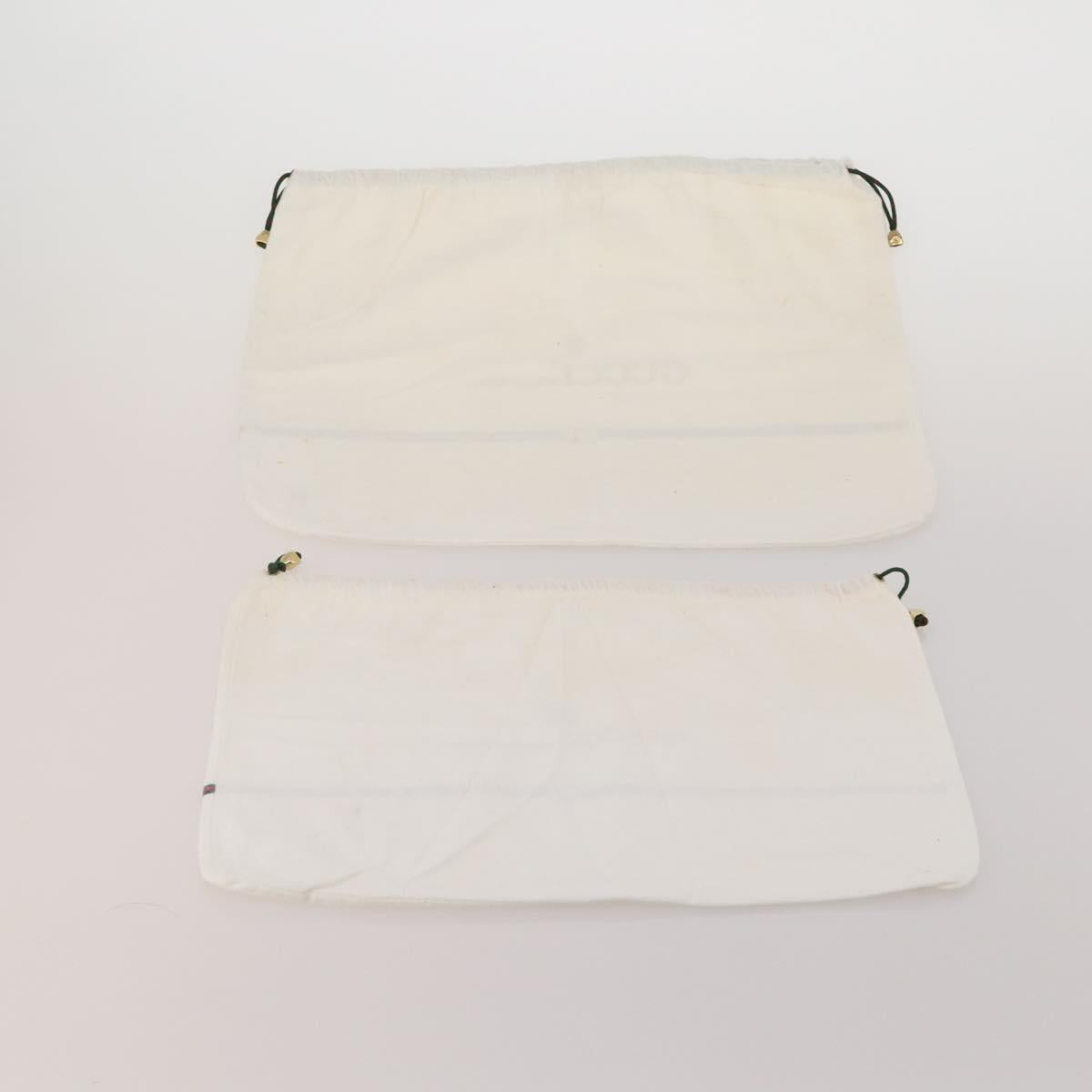 GUCCI Dust Bag Cotton Set of 20 White Auth 191879