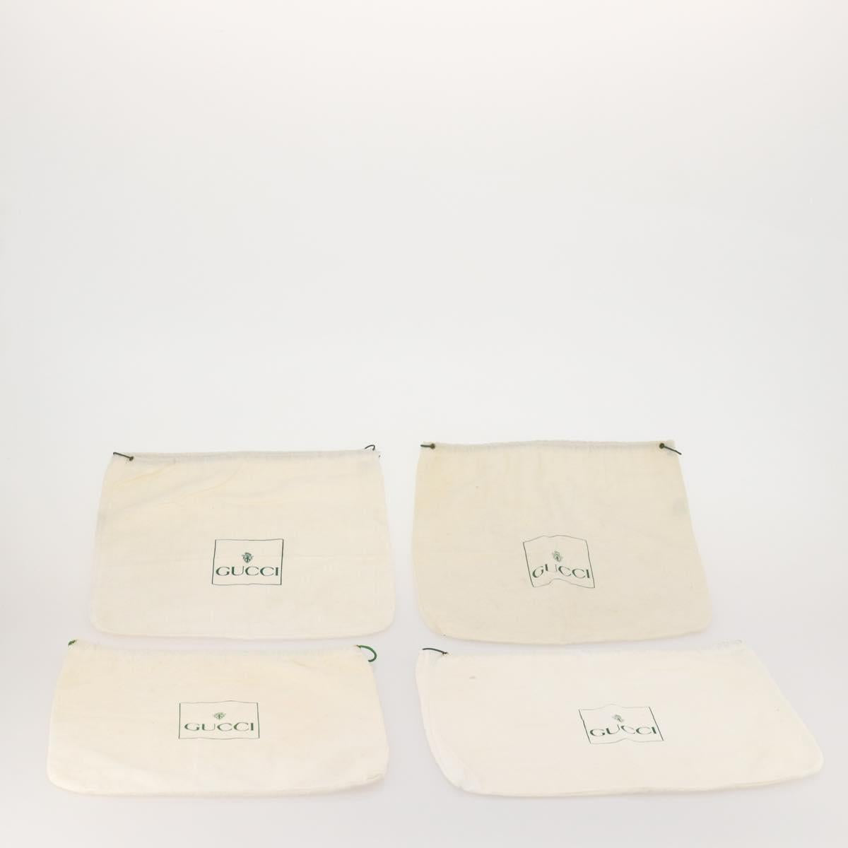GUCCI Dust Bag Cotton Set of 20 White Auth 191880