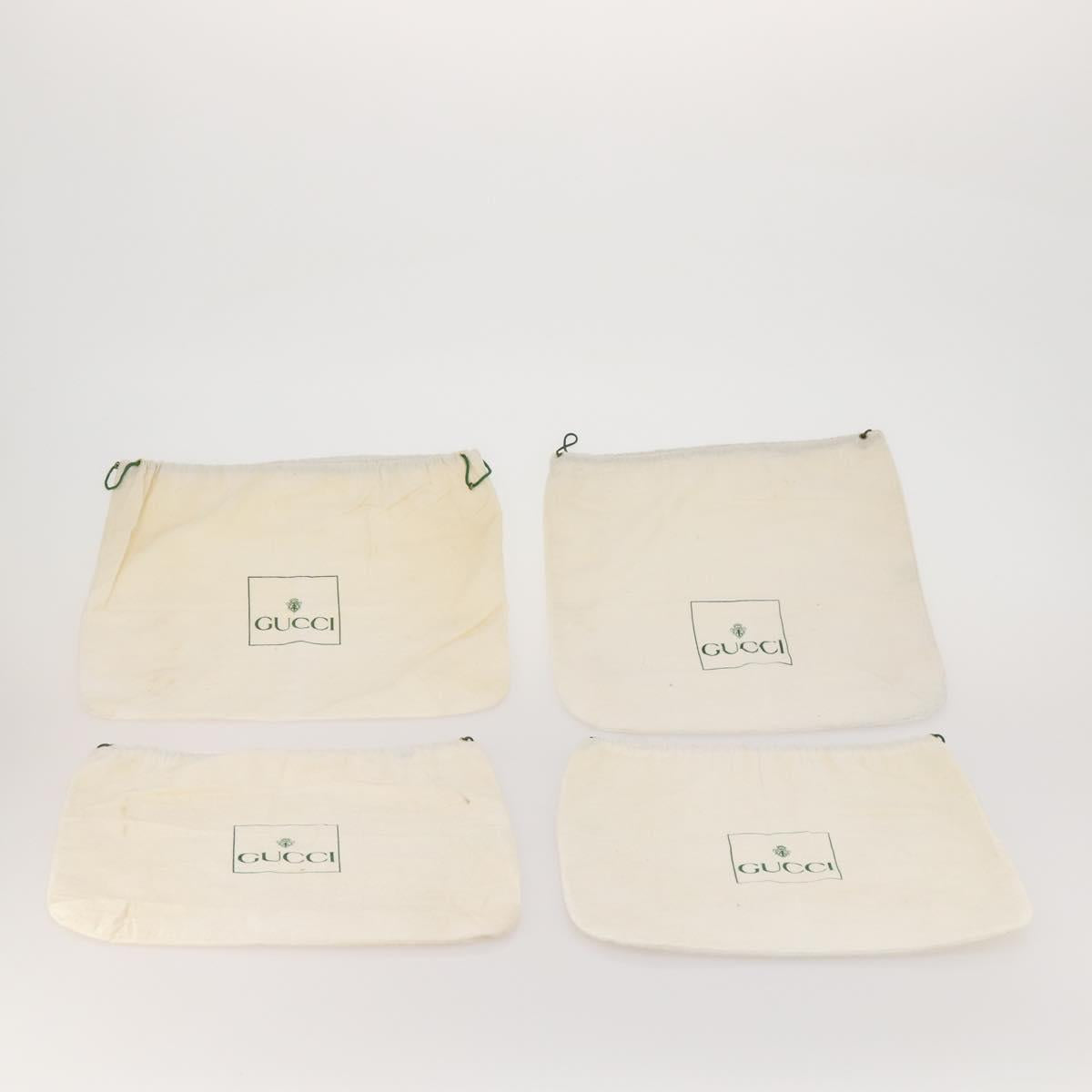 GUCCI Dust Bag Cotton Set of 20 White Auth 191880