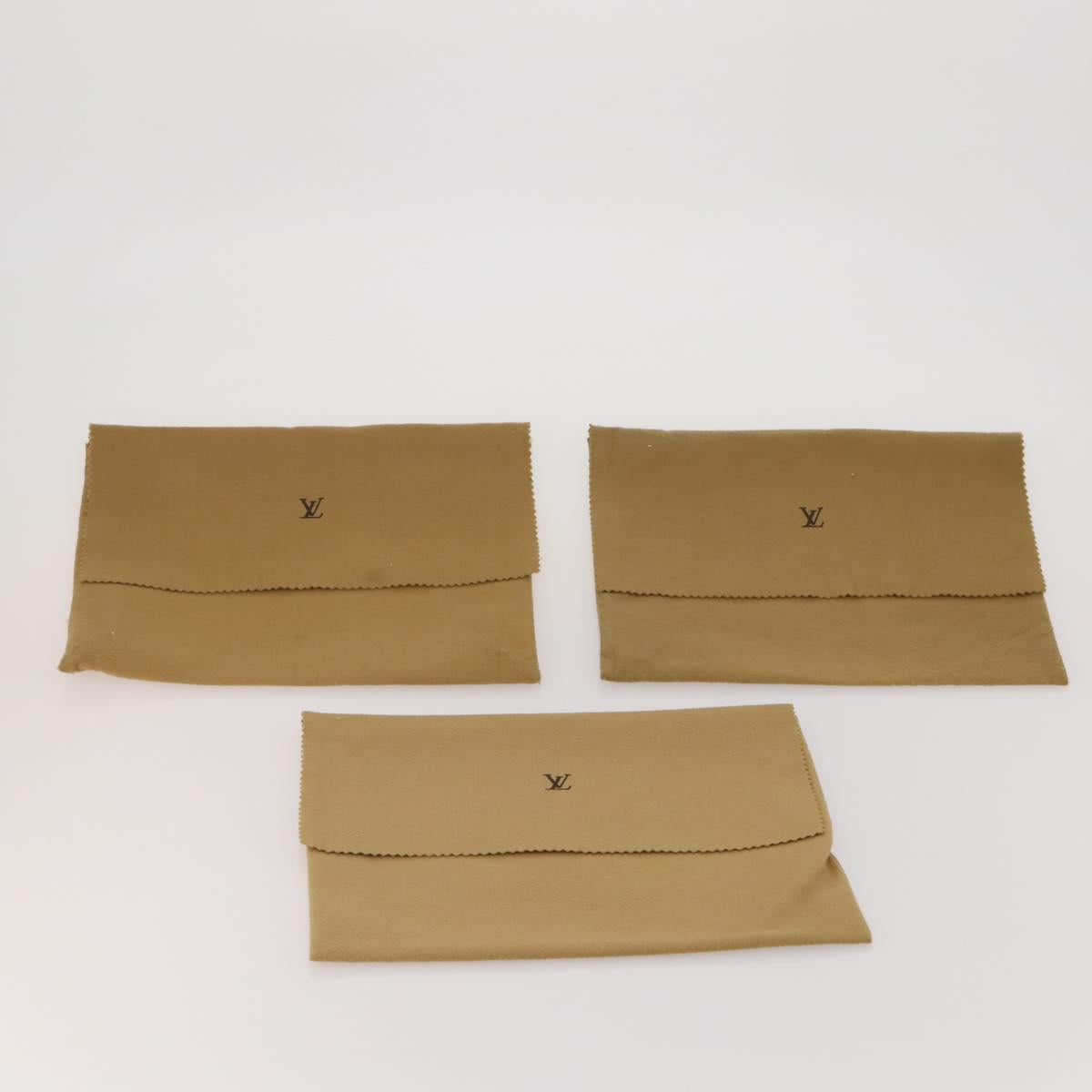 LOUIS VUITTON Dust Bag Cotton Set of 20 Beige LV Auth 191883