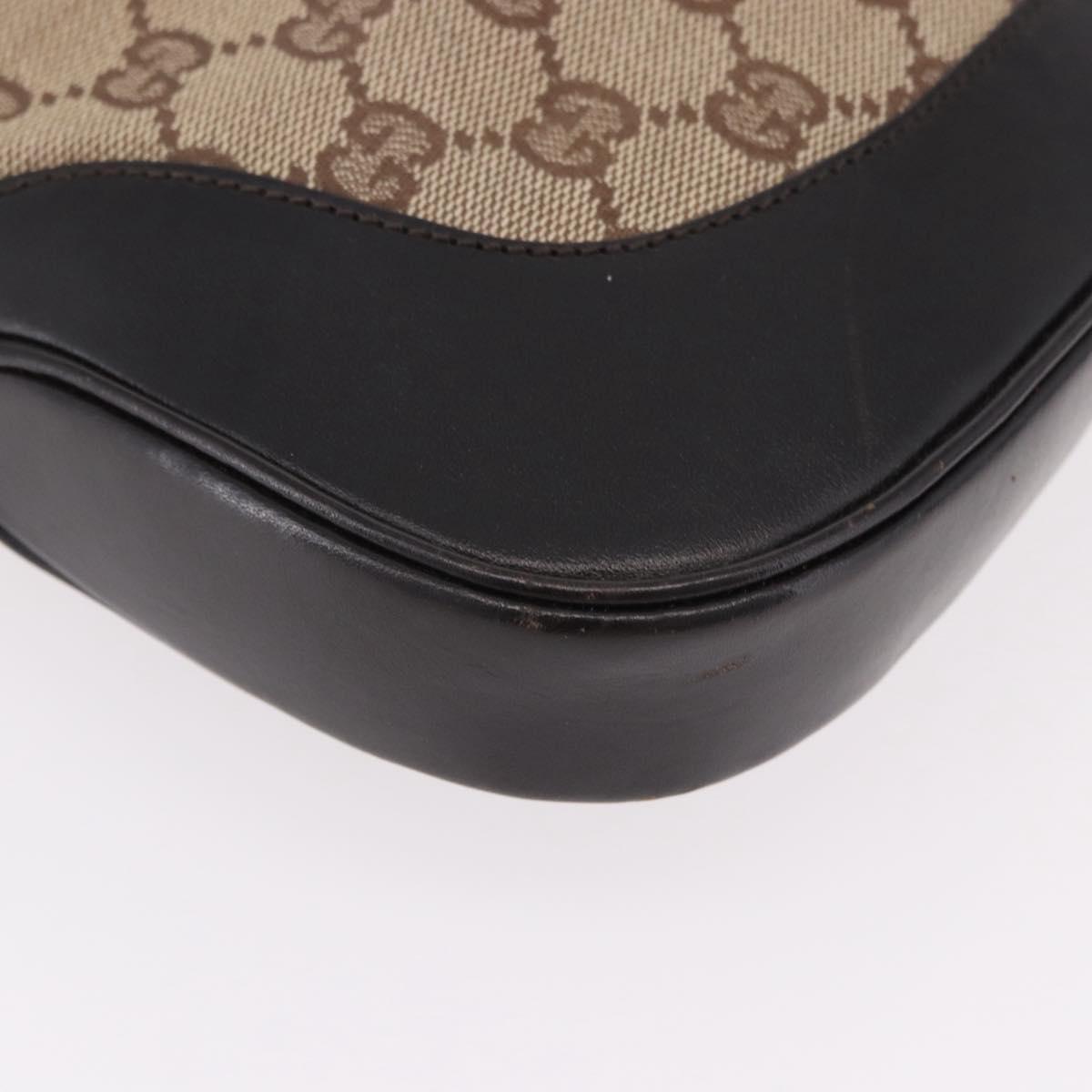 GUCCI GG Canvas Jackie Web Sherry Line Bag Beige 001 3306 3444 Auth 191885V
