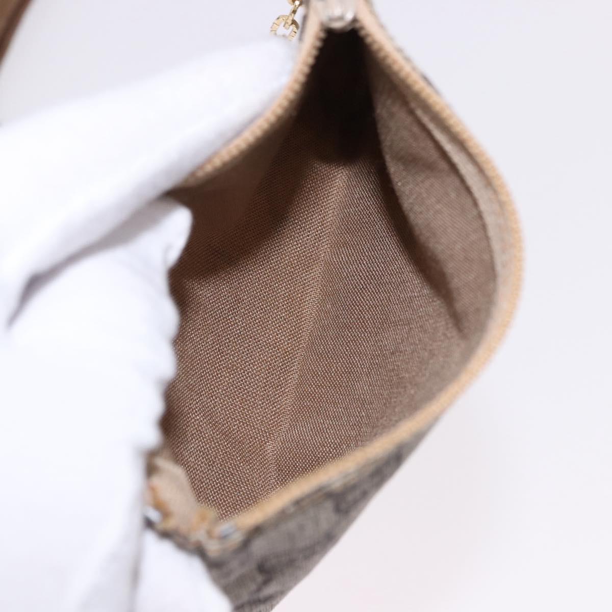 GUCCI GG Plus Supreme Web Sherry Line Tote Bag PVC Beige Gold Auth 191890