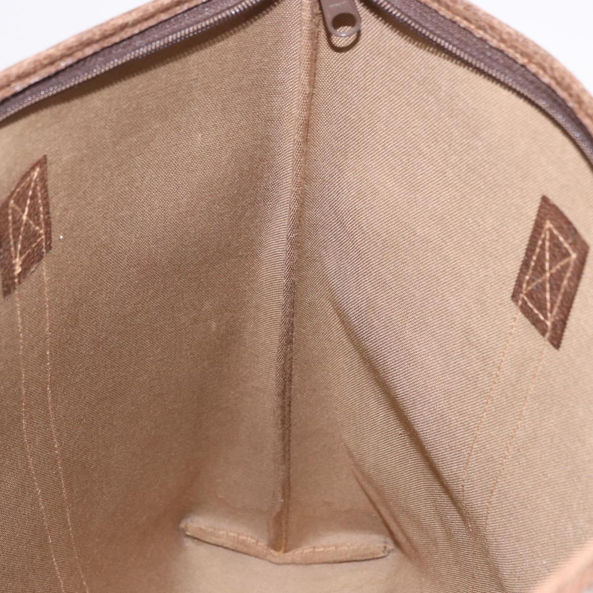 GUCCI GG Supreme Tote Bag PVC Beige 40 02 110 Auth 191894