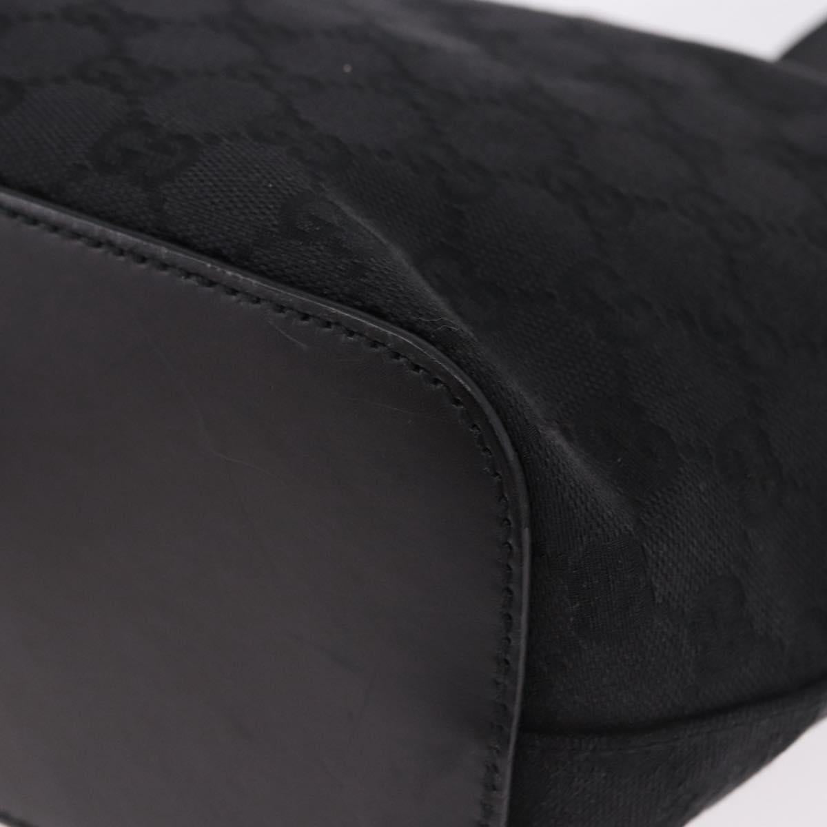 GUCCI GG Canvas Shoulder Bag Black 106241 Auth 191910A