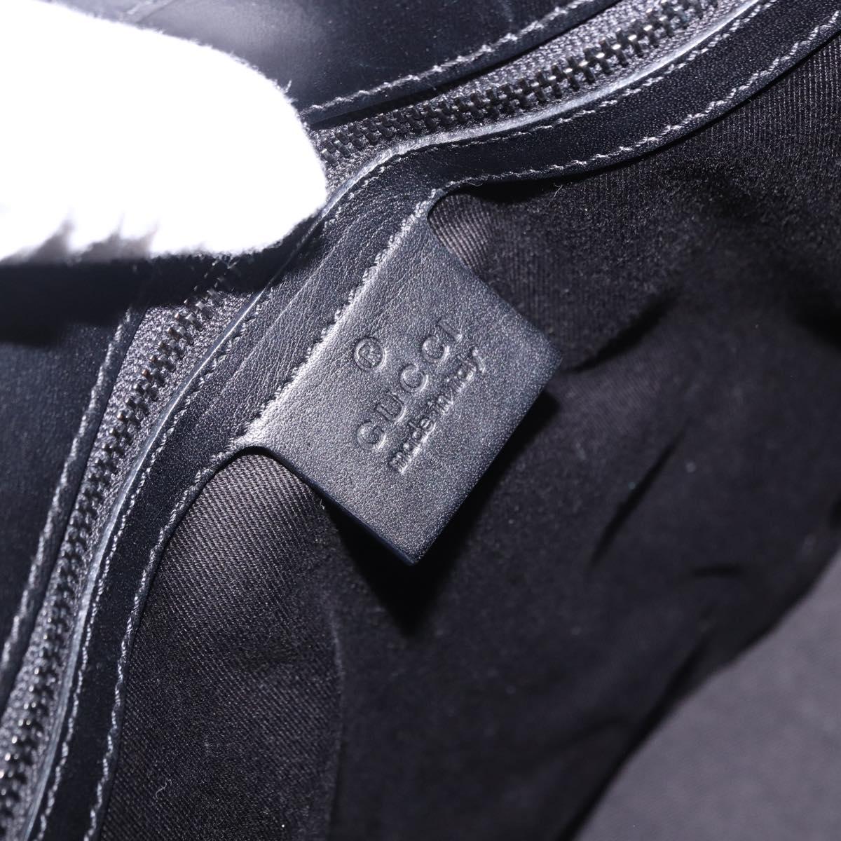 GUCCI GG Canvas Shoulder Bag Black 106241 Auth 191910A