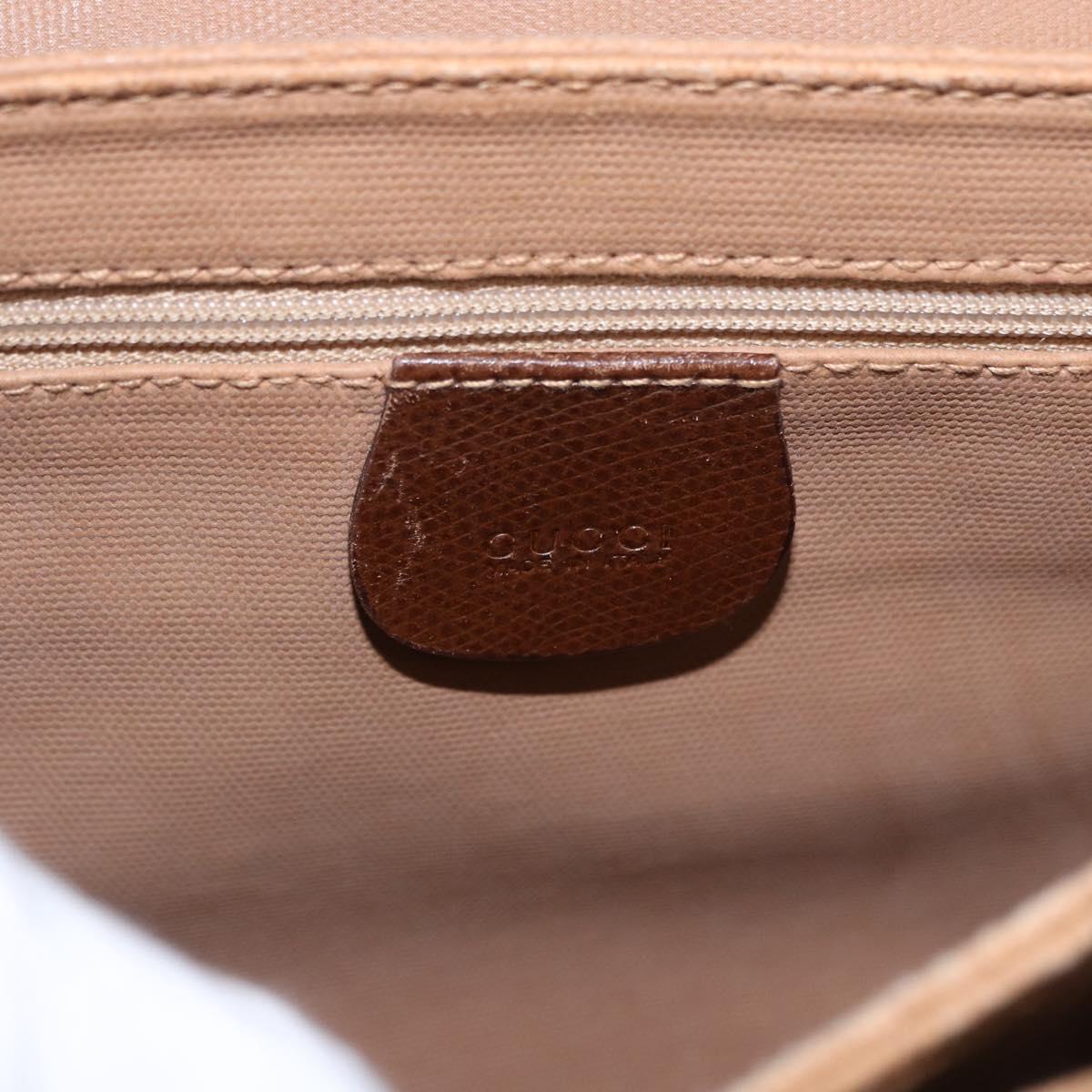GUCCI GG Supreme Shoulder Bag PVC Beige Gold 001 113 6165 Auth 191928