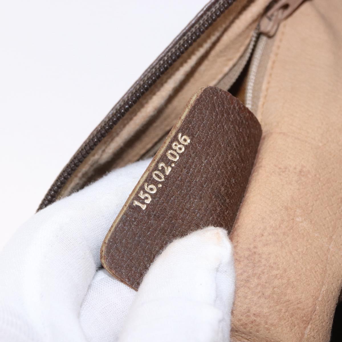 GUCCI GG Supreme Shoulder Bag PVC Beige Gold 156 02 086 Auth 191930