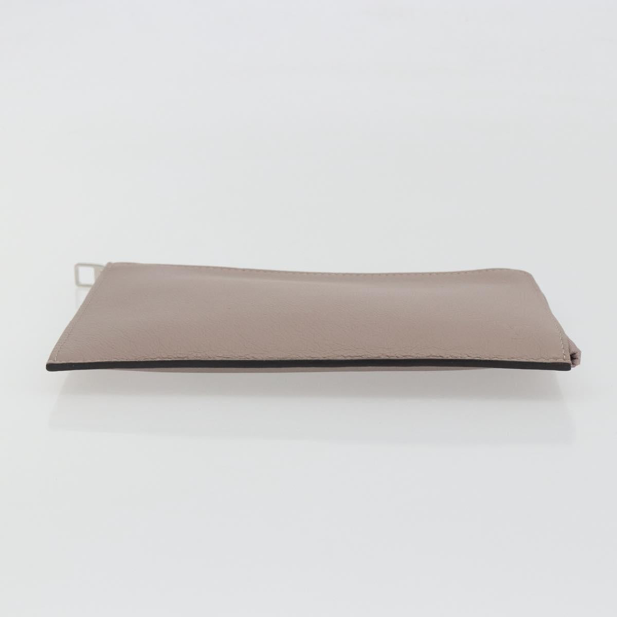 LOUIS VUITTON Pochette Jules PM Clutch Bag Leather Taupe R99760 LV Auth 191954V