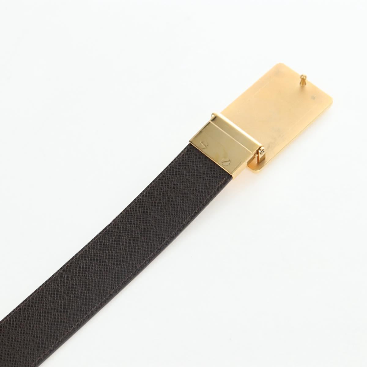 LOUIS VUITTON Damier Ebene Ceinture Anne Van Tours Belt M9677 LV Auth 191957V