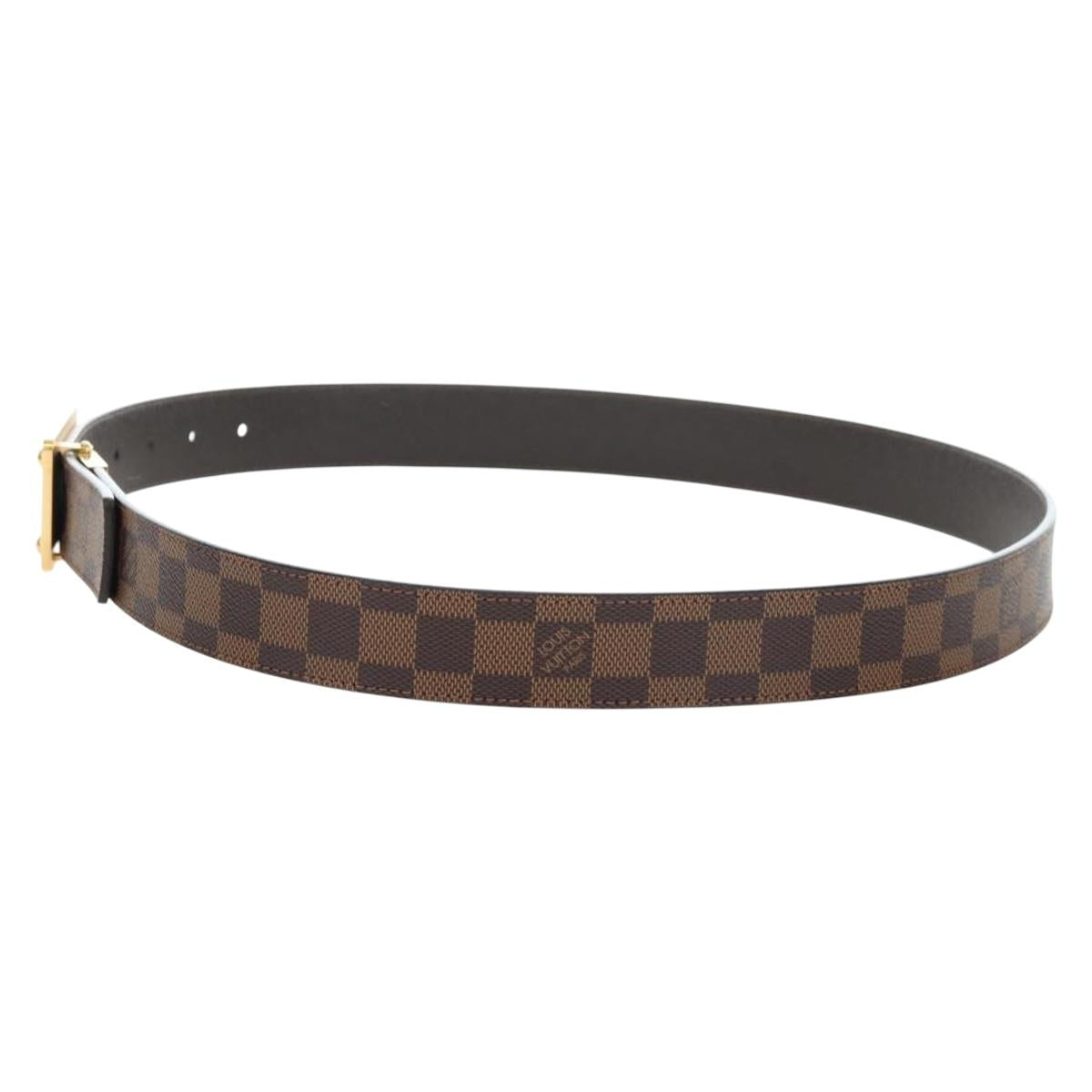 LOUIS VUITTON Damier Ebene Ceinture Anne Van Tours Belt M9677 LV Auth 191957V