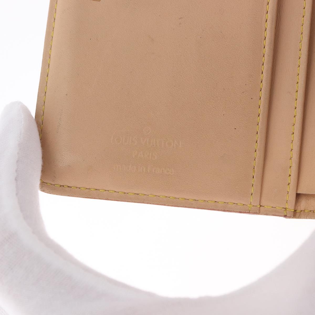 LOUIS VUITTON Multicolor Porte MonnaieViennois Wallet White M92987 Auth 191958