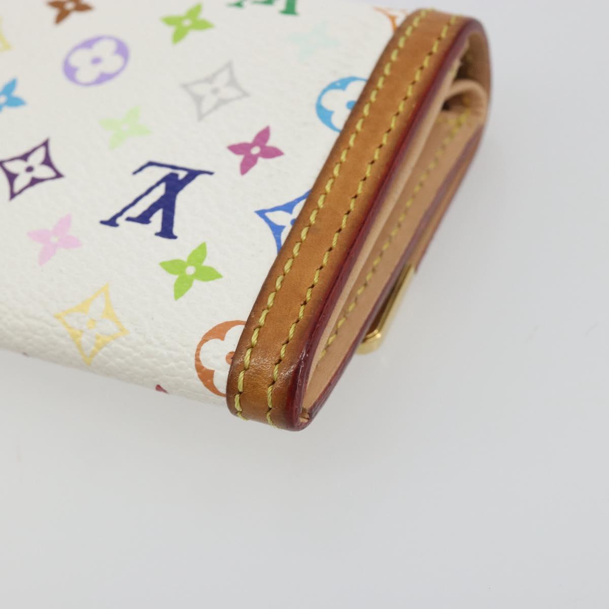LOUIS VUITTON Multicolor Porte Monnaie Pla Coin Purse M92657 LV Auth 191959