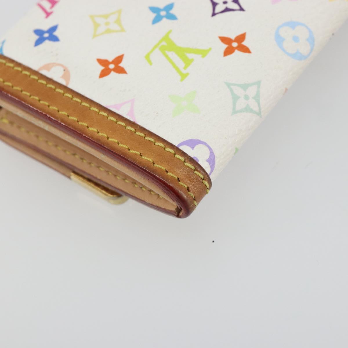 LOUIS VUITTON Multicolor Porte Monnaie Pla Coin Purse M92657 LV Auth 191959