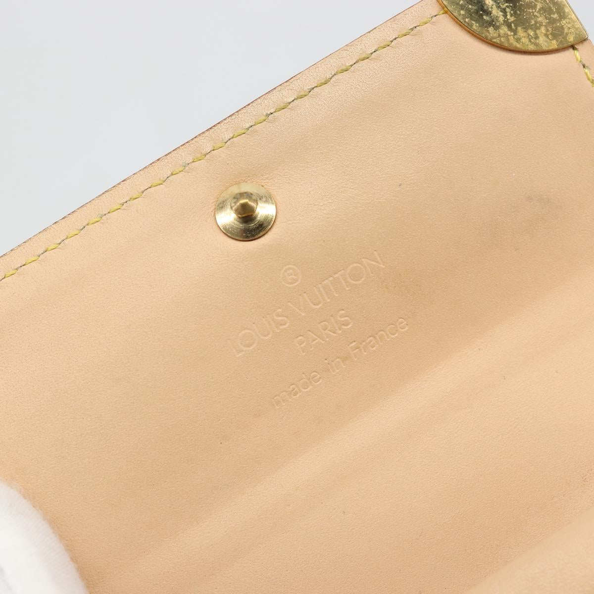 LOUIS VUITTON Multicolor Porte Monnaie Pla Coin Purse M92657 LV Auth 191959