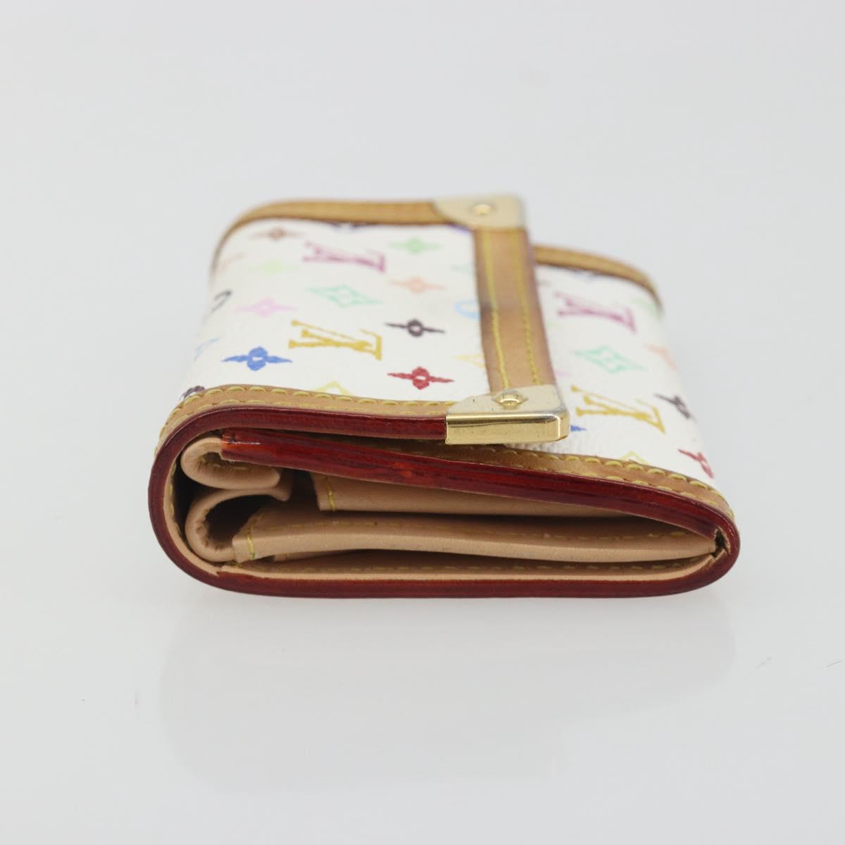 LOUIS VUITTON Multicolor Porte Monnaie Pla Coin Purse M92657 LV Auth 191959